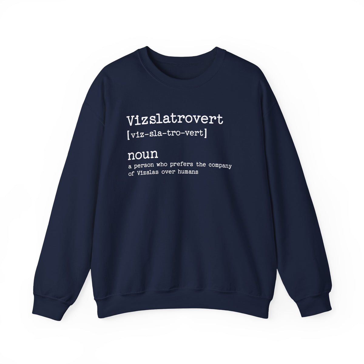 Vizslatrovert Vizsla Crewneck Sweatshirt