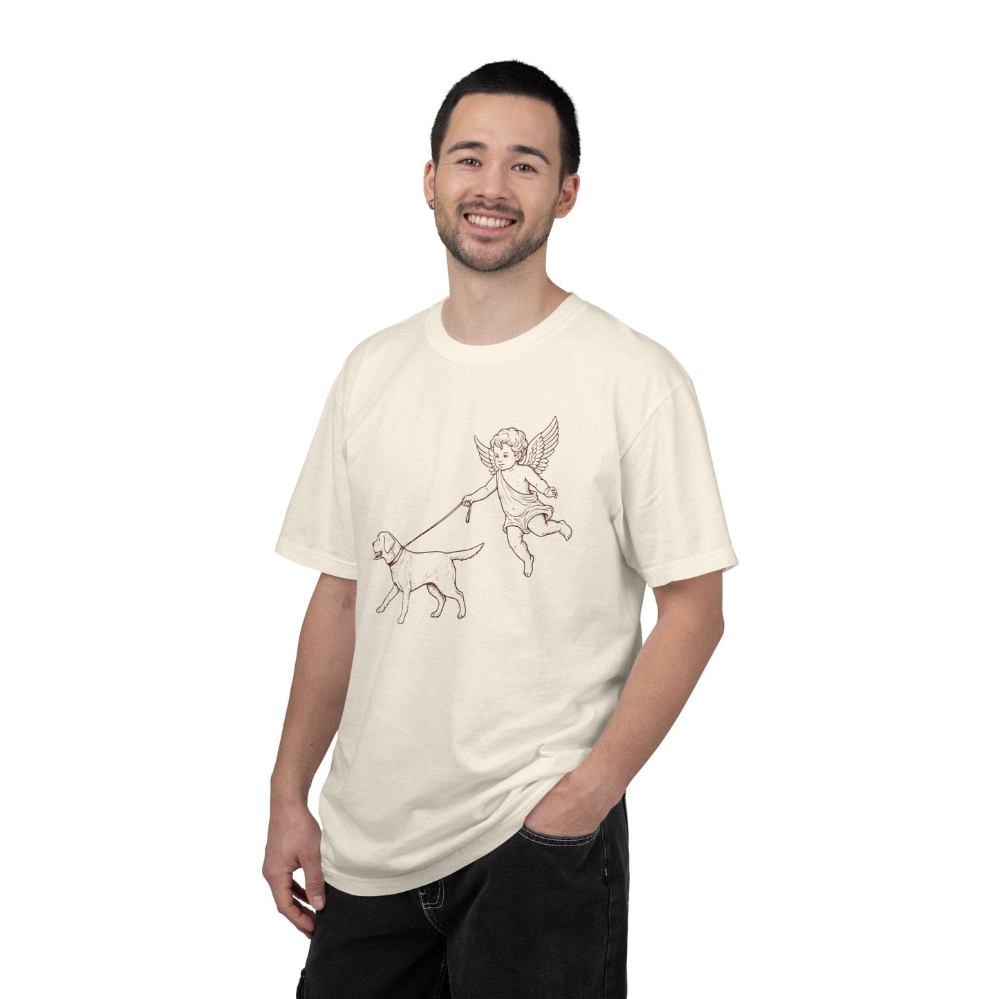 Angel Walking Lab Premium Tee