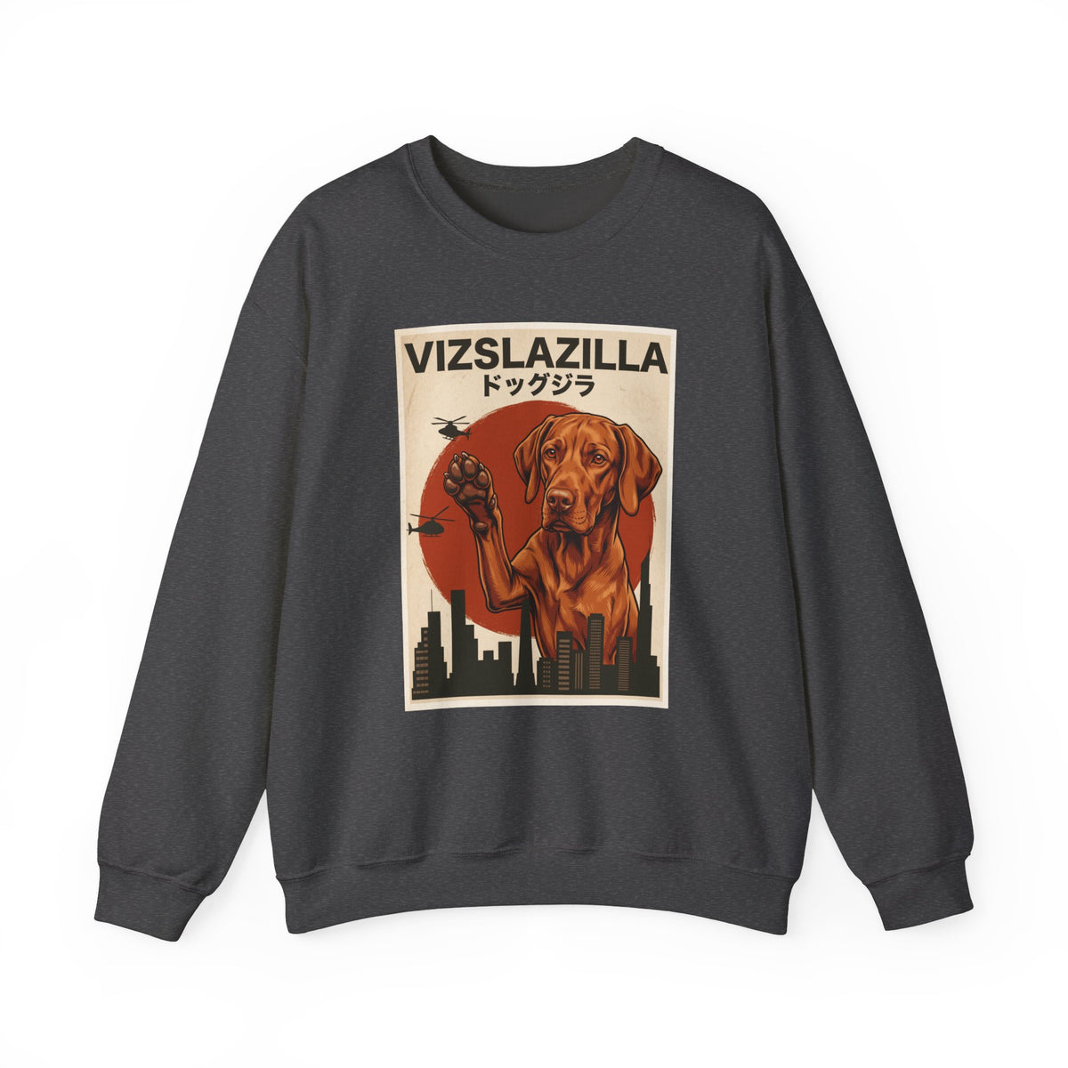 Vizsla Vizslazilla Crewneck Sweatshirt
