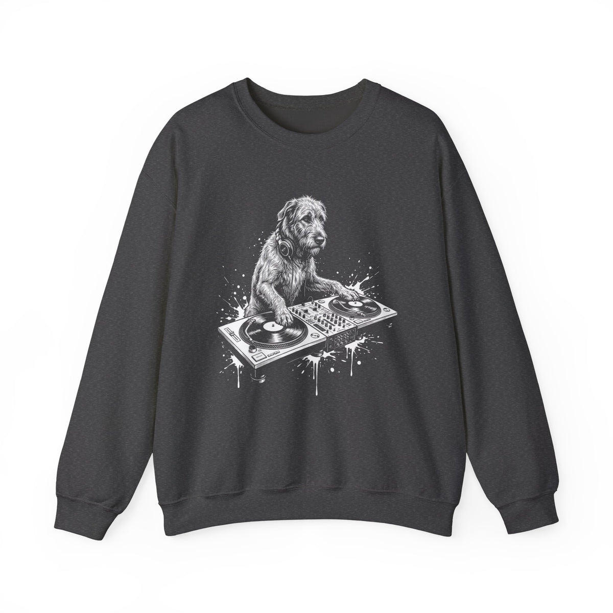 Irish Wolfhound DJ Crewneck Sweatshirt