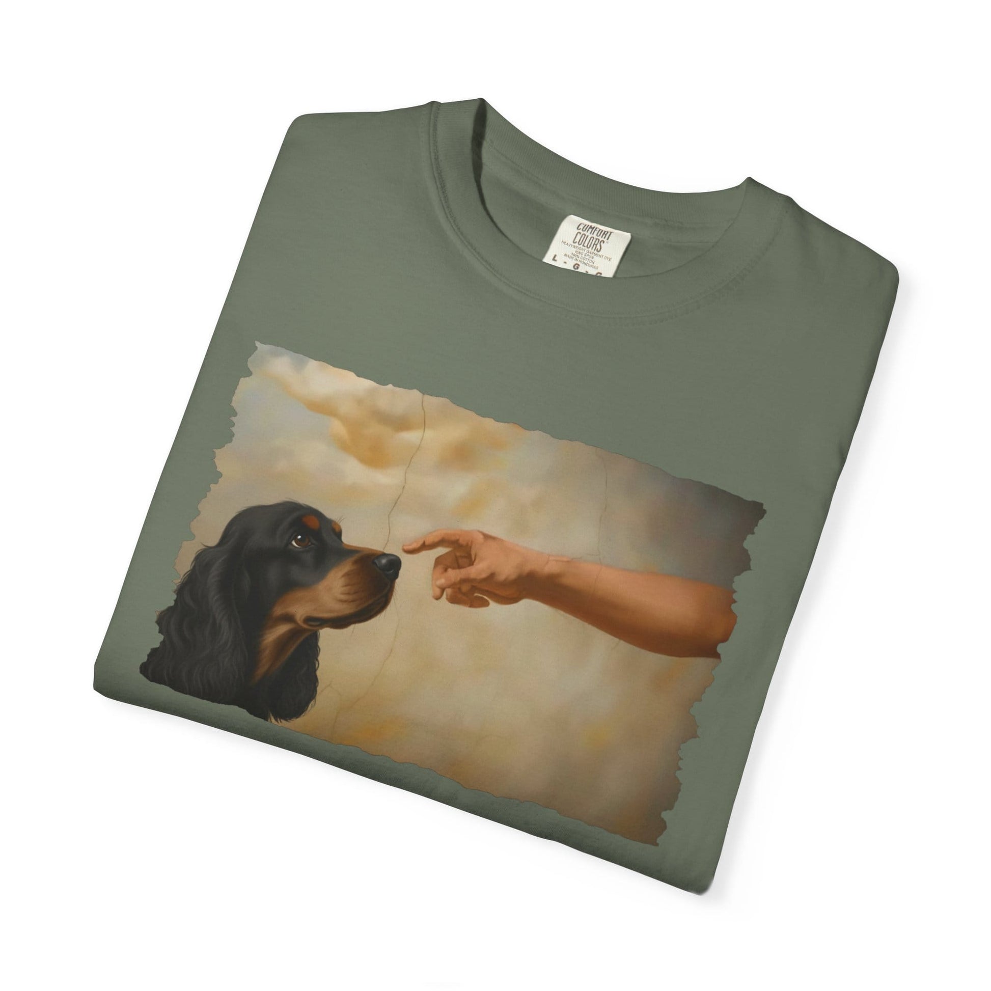 God Creates Black and Tan Cocker Premium Tee