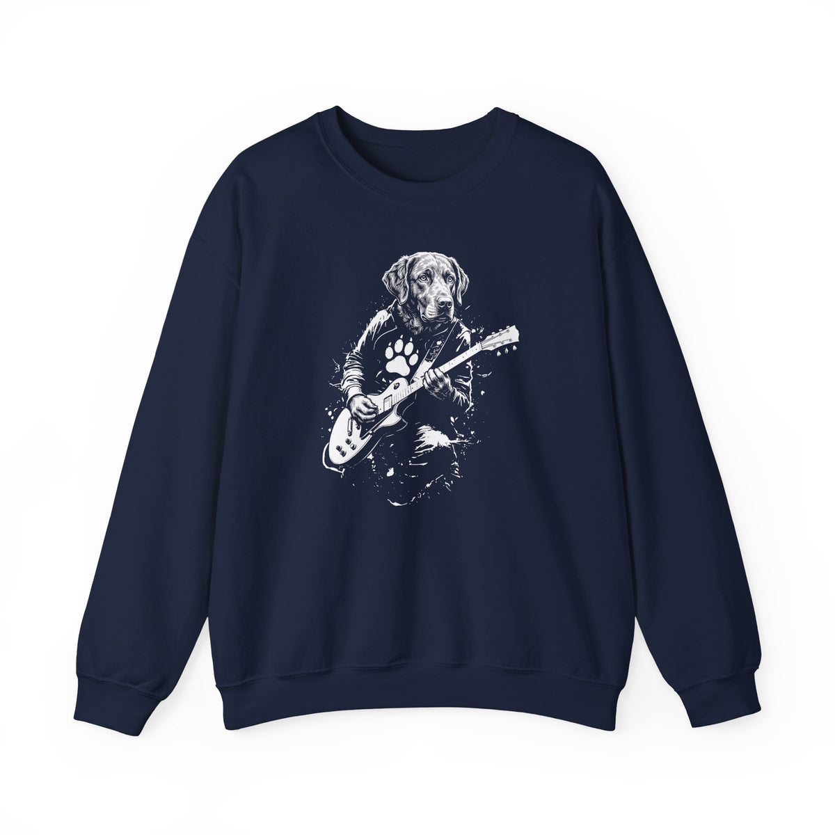 Chesapeake Bay Retriever Guitar Crewneck Sweatshirt