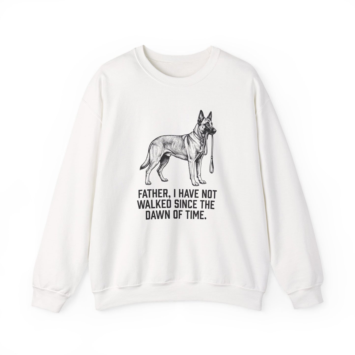 Belgian Malinois Father Walking Crewneck Sweatshirt