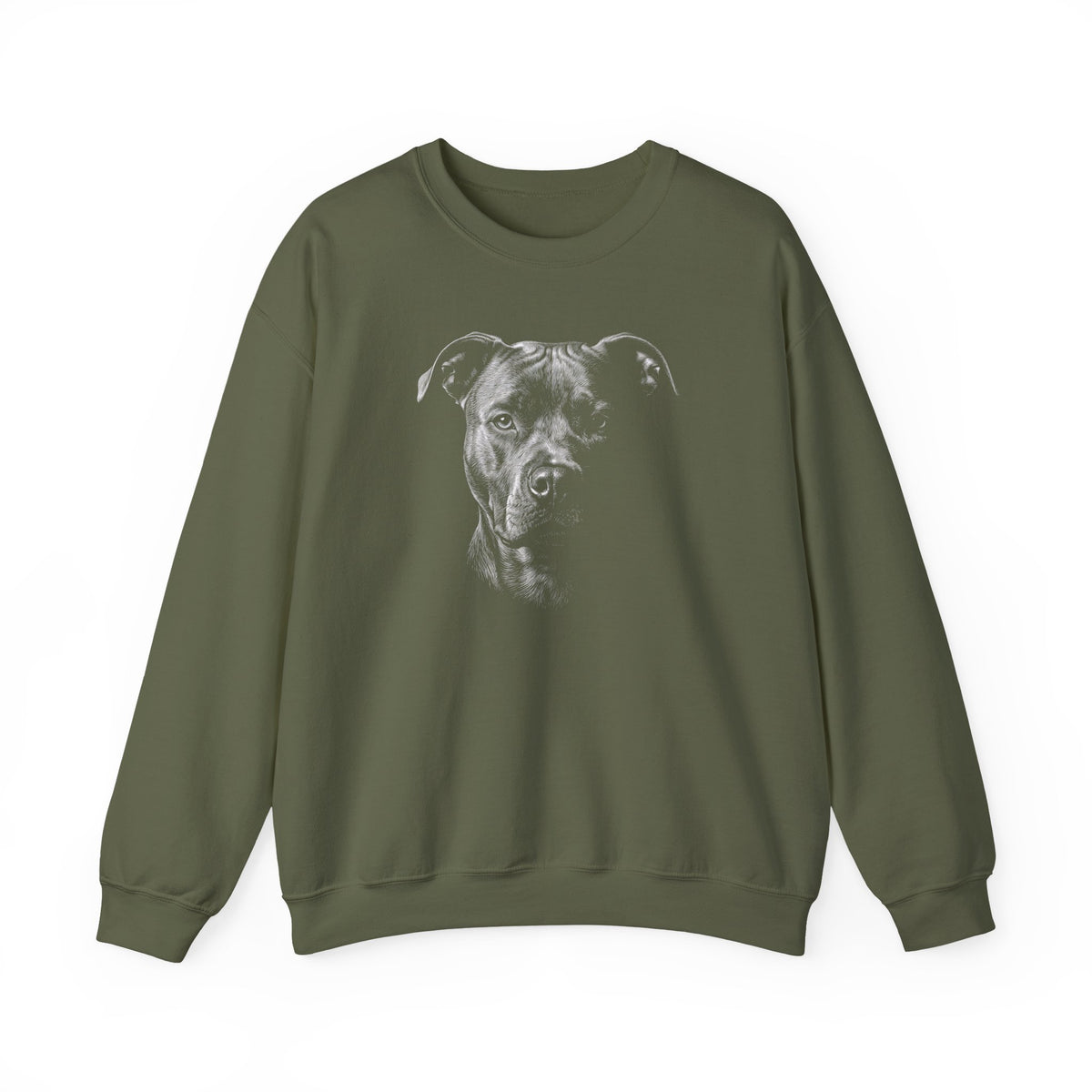 Pitbull Engraved Crewneck Sweatshirt
