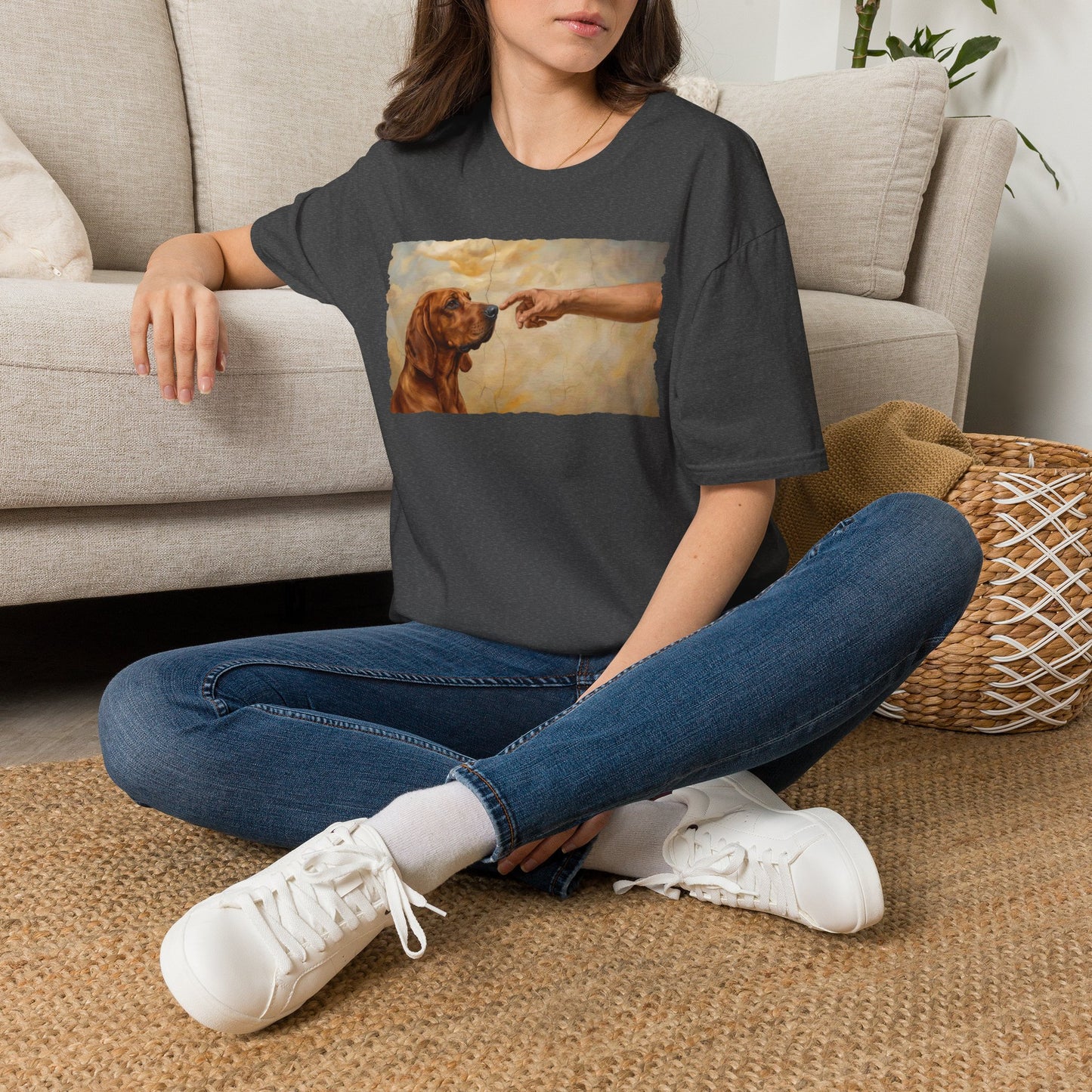 God Creates Redbone Coonhound