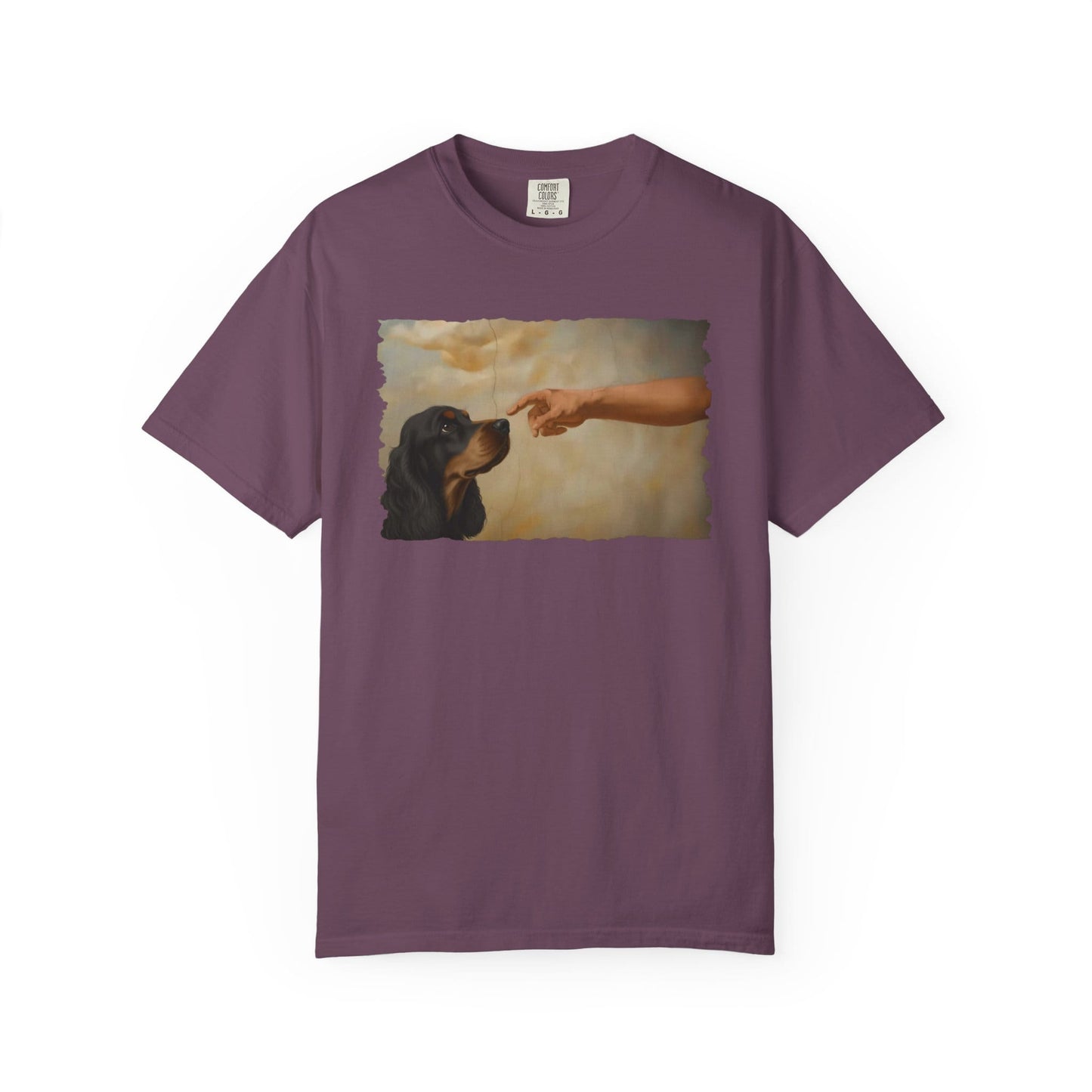 God Creates Black and Tan Cocker Premium Tee