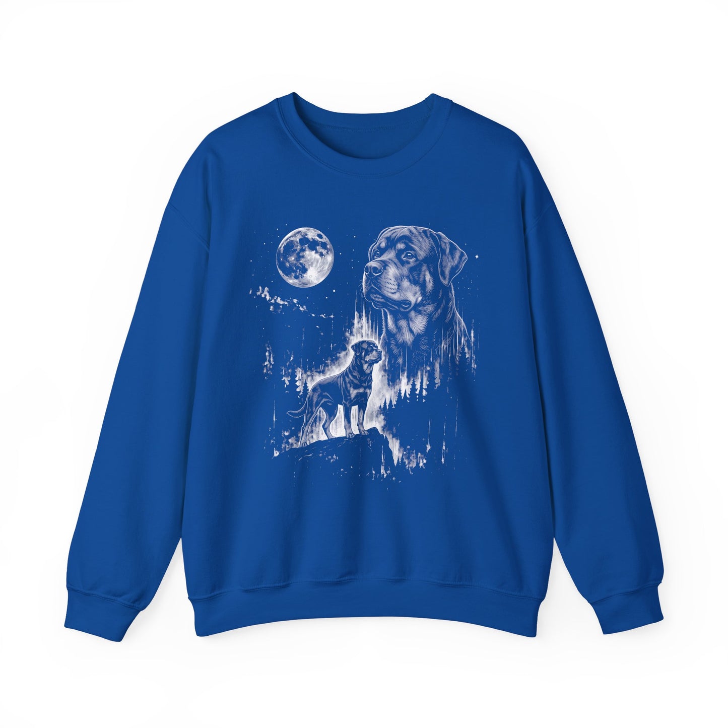Rottweiler Moonlight Crewneck Sweatshirt