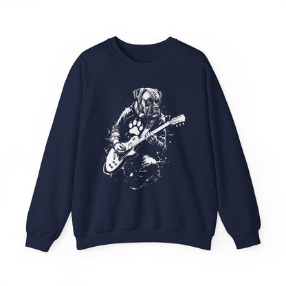 Boxer Guitar Crewneck Sweatshirt