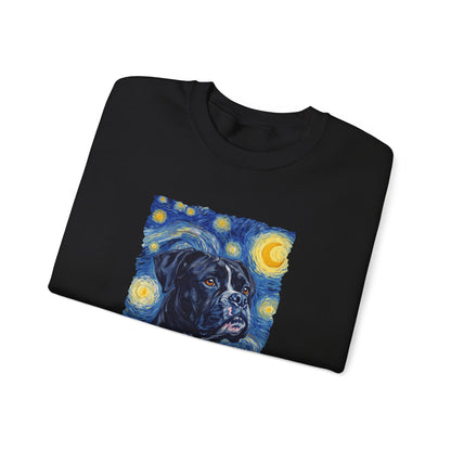 Black Boxer Van Gogh Crewneck Sweatshirt