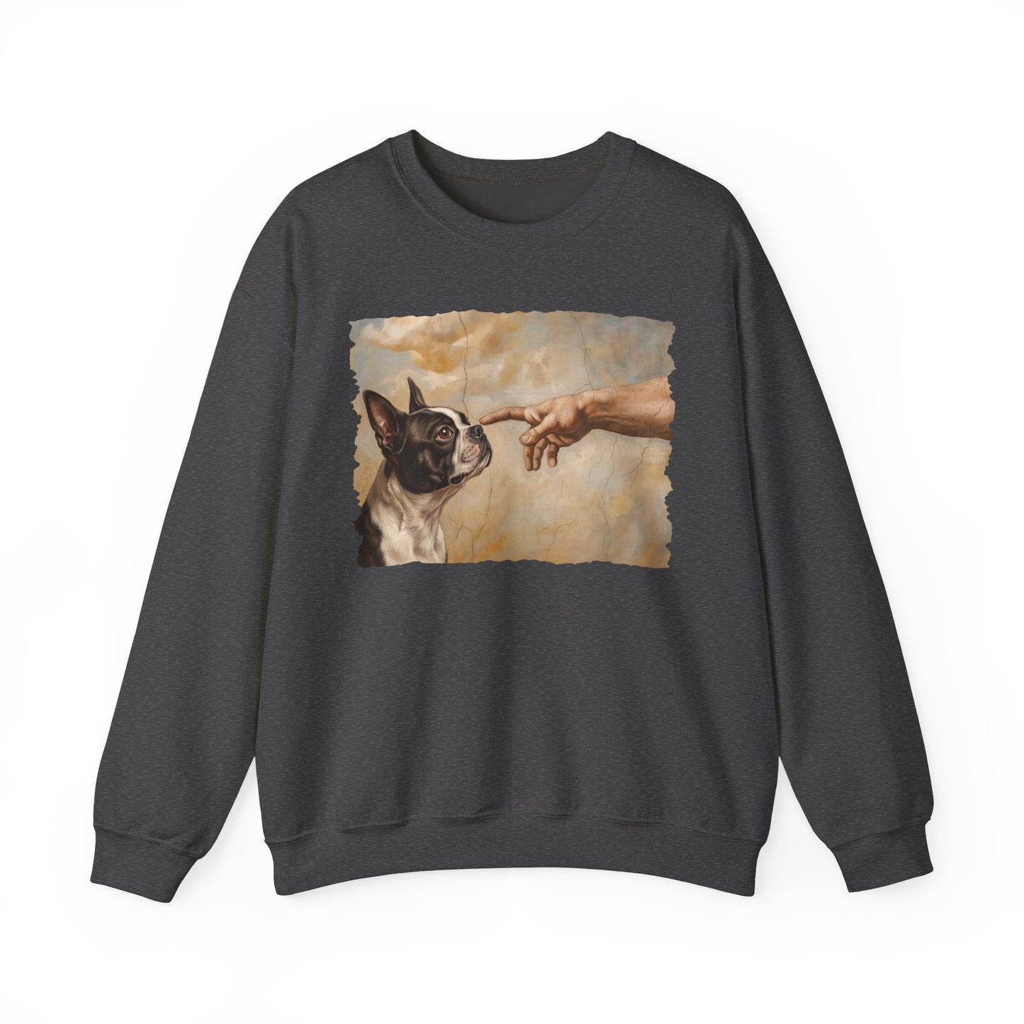 Boston Terrier Creation Crewneck Sweatshirt