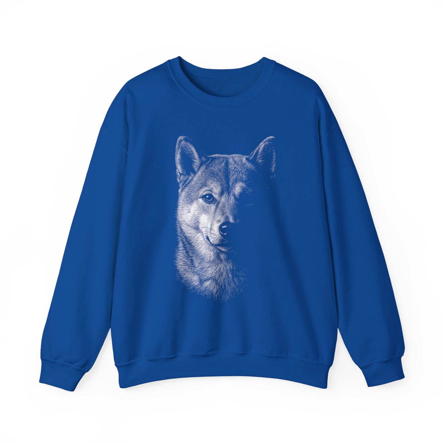 Shiba Inu Engraved Crewneck Sweatshirt