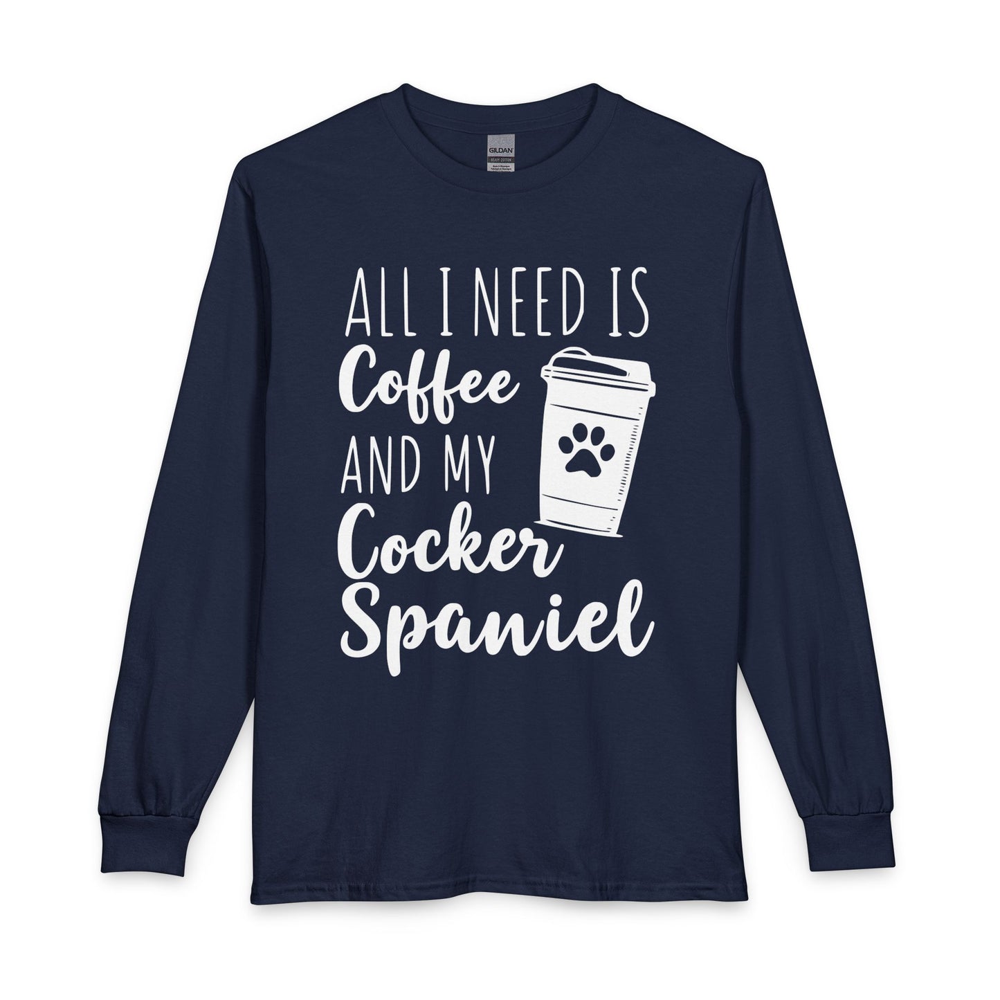 Cocker Spaniel & Coffee Long Sleeve