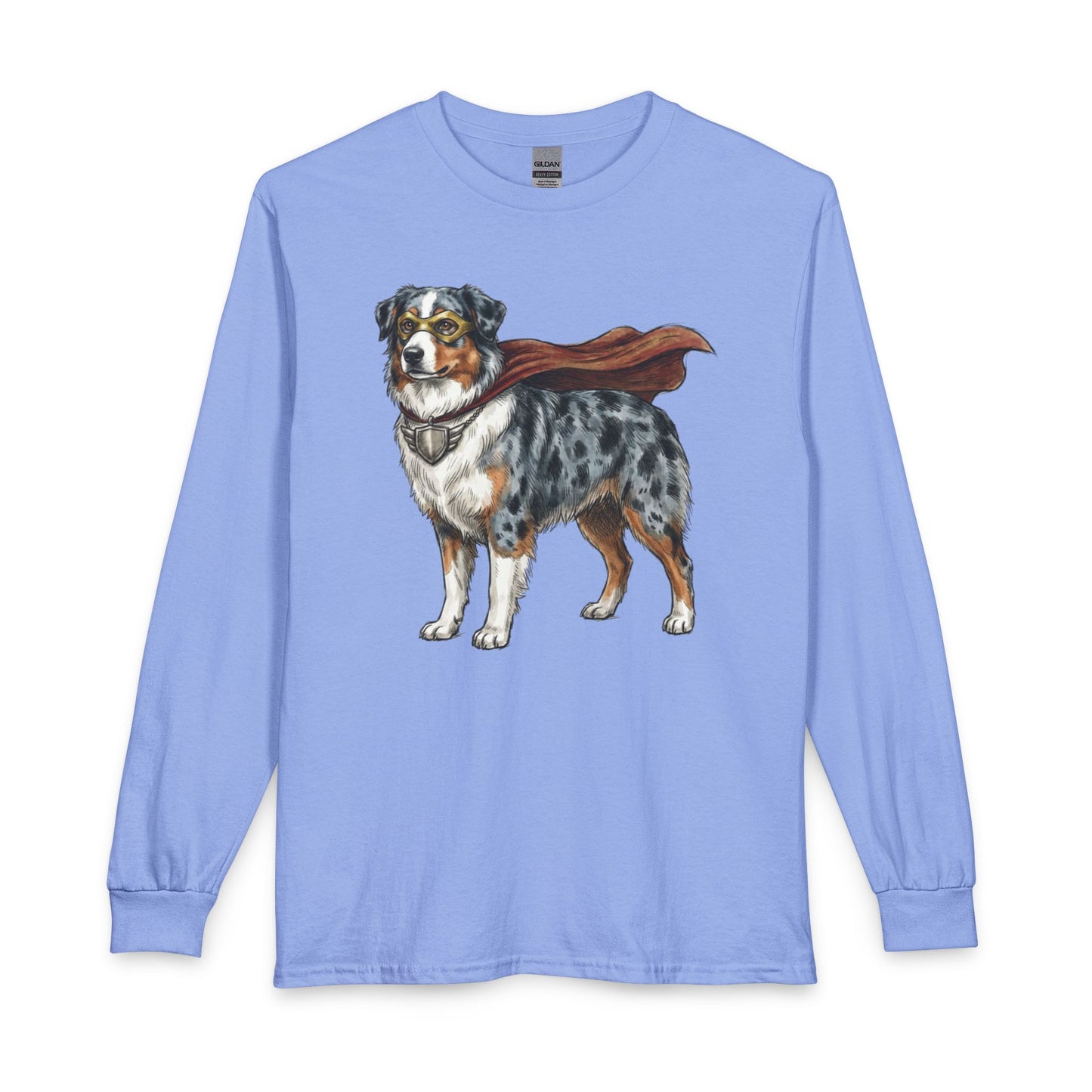 Australian Shepherd Superhero Long Sleeve