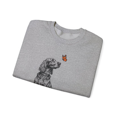 Irish Setter Butterfly Crewneck Sweatshirt