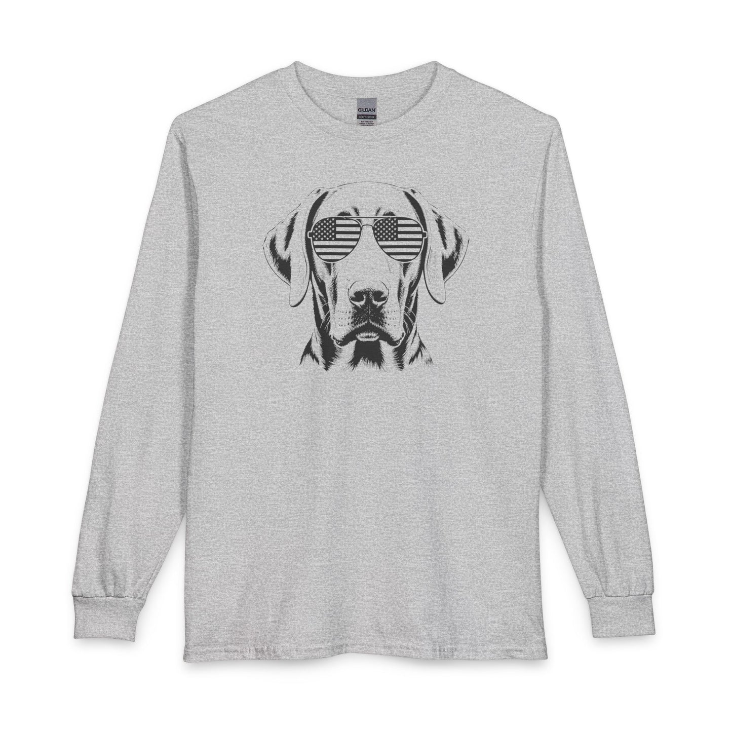 Weimaraner USA Long Sleeve Sport Grey