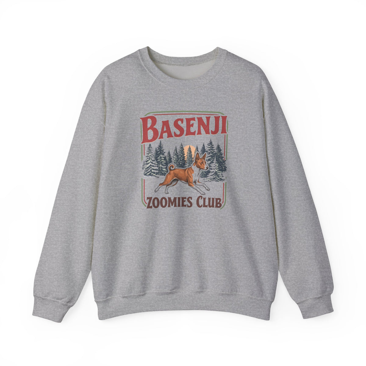 Basenji Zoomies Club Crewneck Sweatshirt