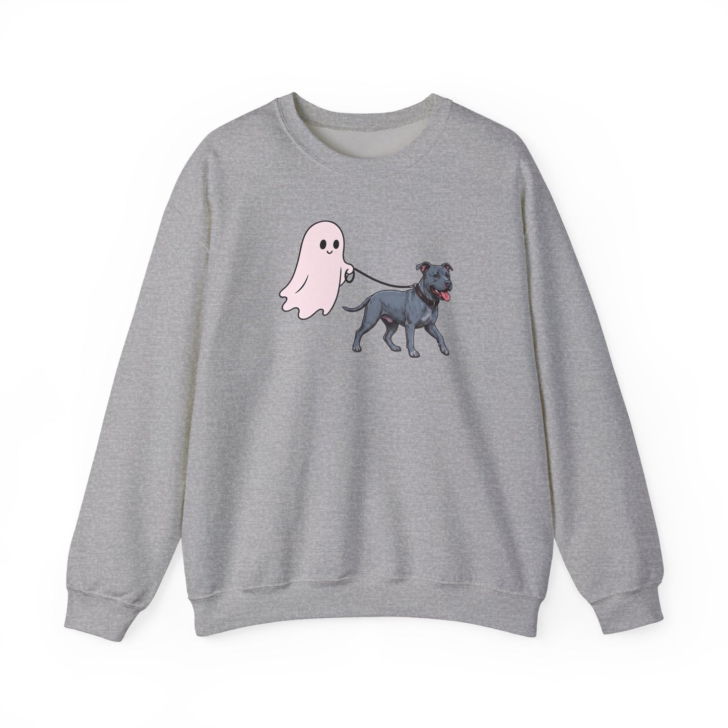 Pitbull Blue Ghost Walk Crewneck Sweatshirt