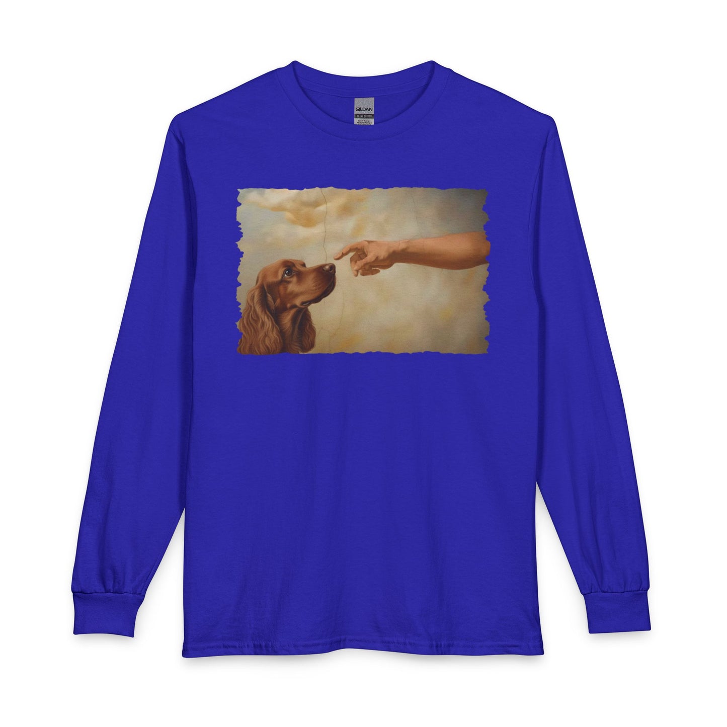 God Creates Red Cocker Spaniel Long Sleeve