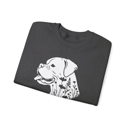 Boxer Flowers Crewneck Sweatshirt