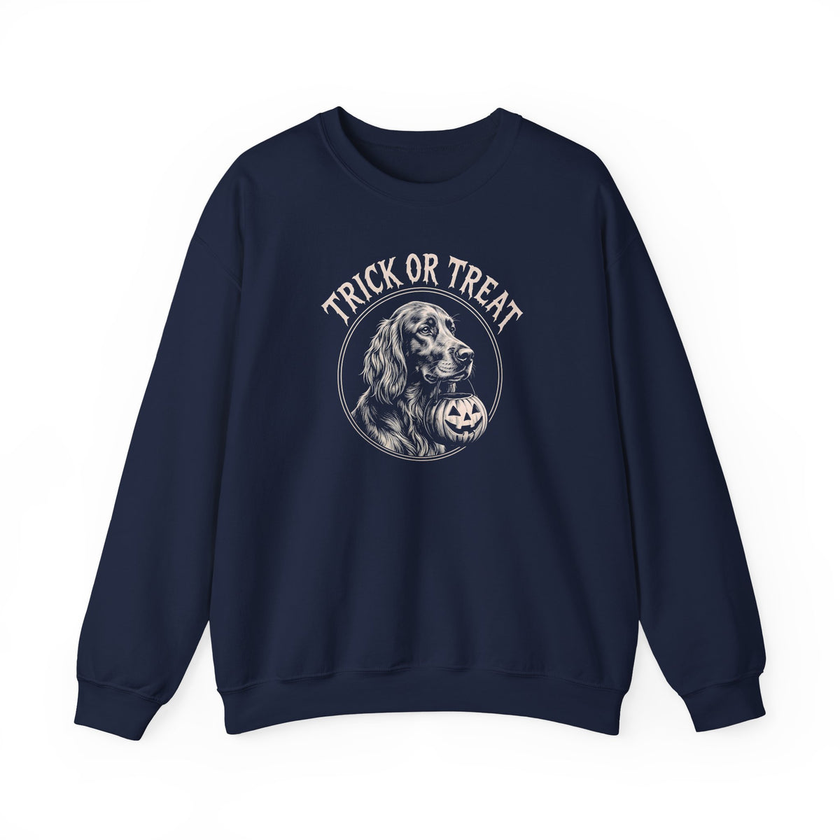 Irish Setter Trick Or Treat Crewneck Sweatshirt