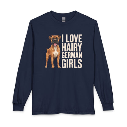 Fawn Boxer Hairy German Girl Long Sleeve