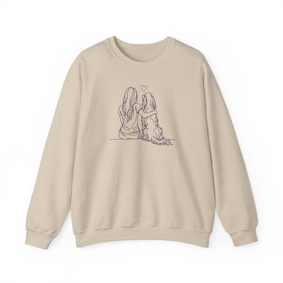 English Setter Hug Crewneck Sweatshirt