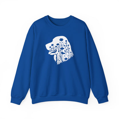 Irish Setter Flowers Crewneck Sweatshirt