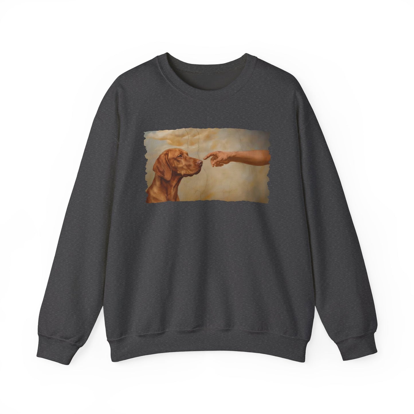 God Creates Vizsla Crewneck Sweatshirt