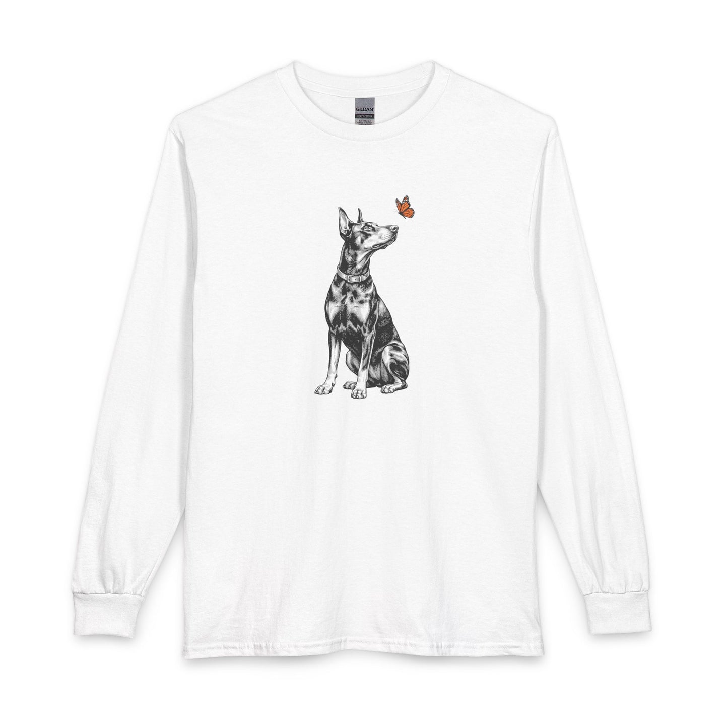 Doberman Butterfly Long Sleeve