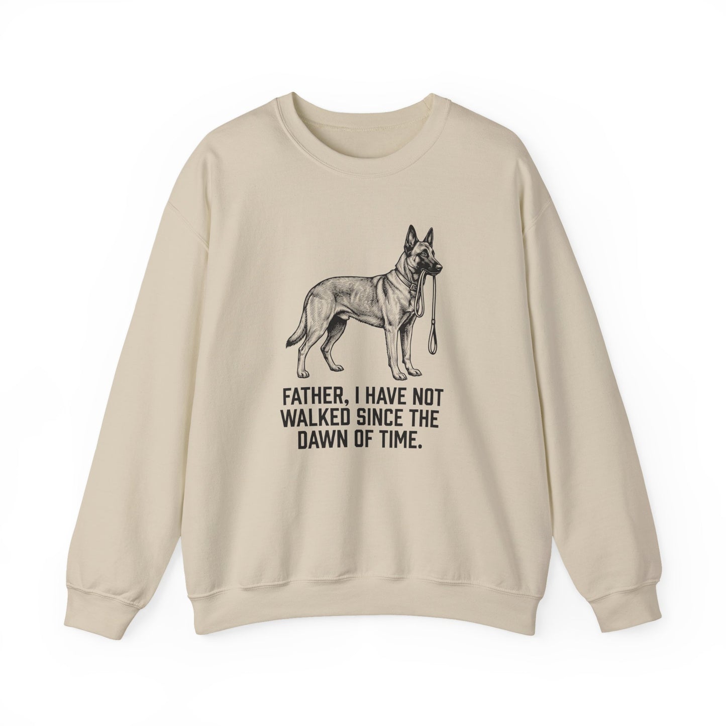 Belgian Malinois Father Walking Crewneck Sweatshirt
