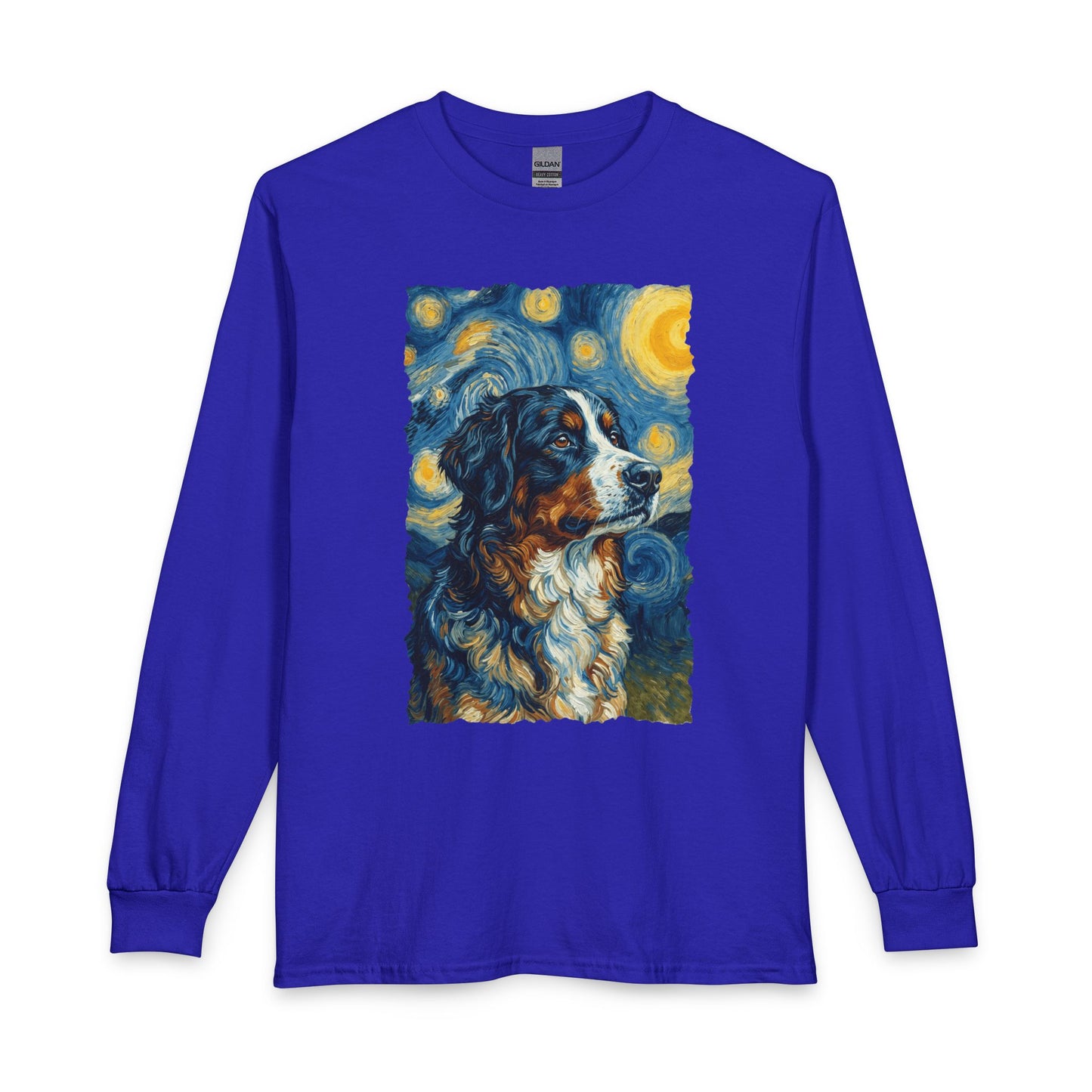 Bernese Mountain Dog Van Gogh Long Sleeve