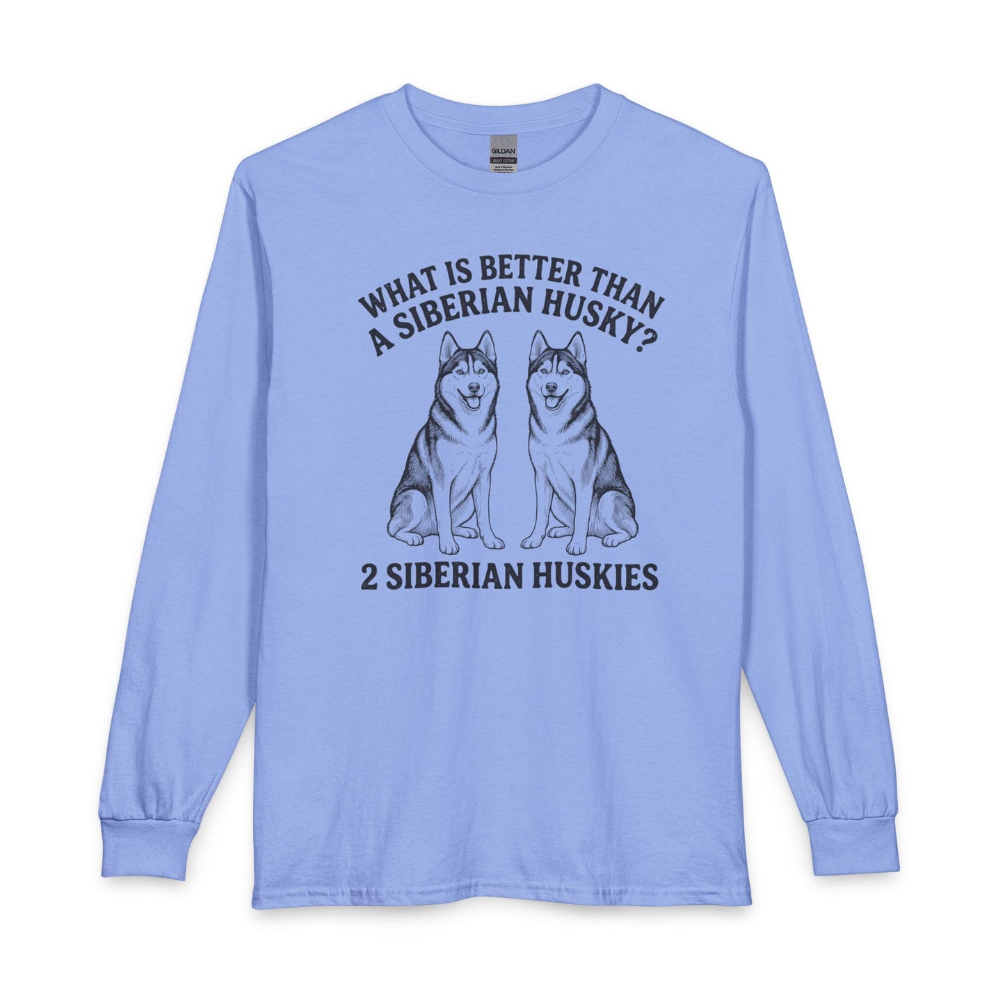 2 Huskies Long Sleeve