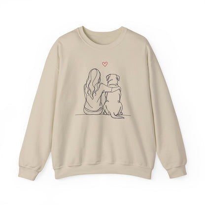 Rottweiler Hug Crewneck Sweatshirt