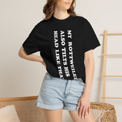 Rottweiler Tilts His Head Premium Tee