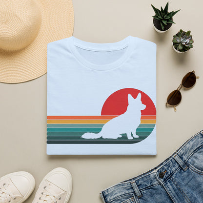 Cardigan Welsh Corgi Retro Sunset