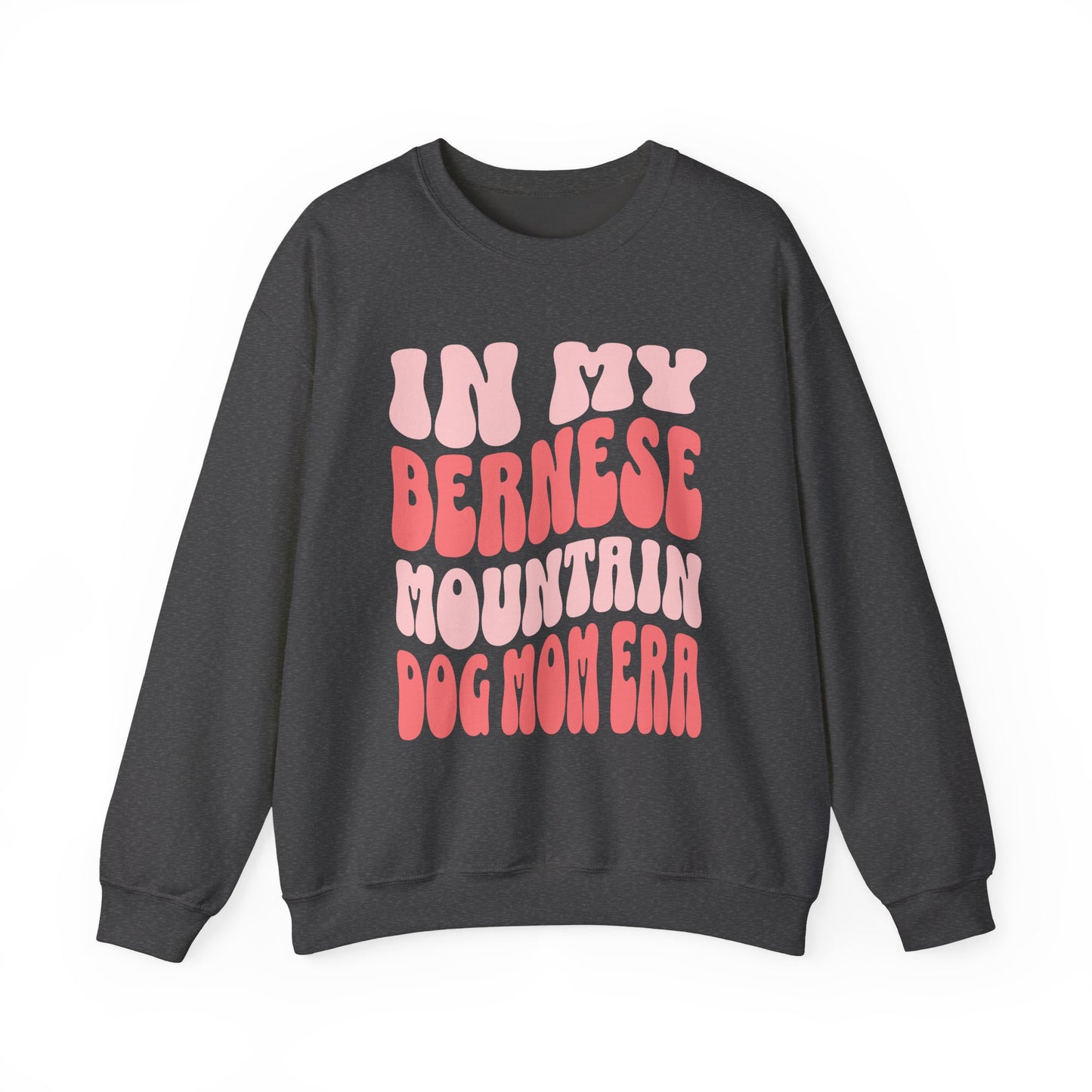Bernese Mountain Dog Mom Crewneck Sweatshirt Dark Heather