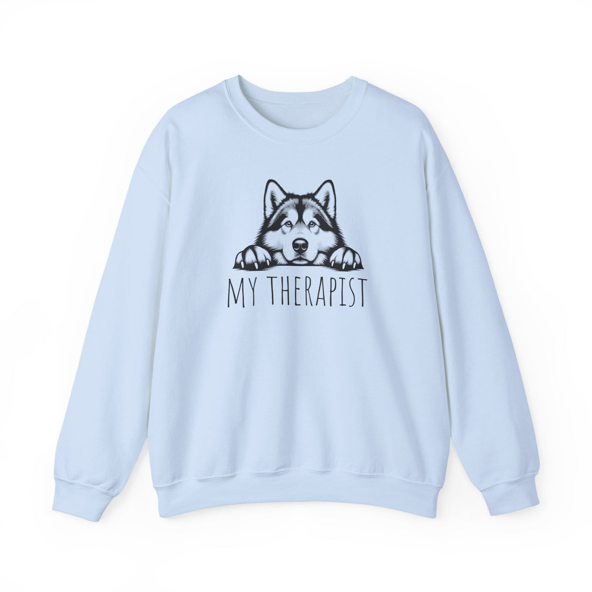 Alaskan Malamute My Therapist Crewneck Sweatshirt