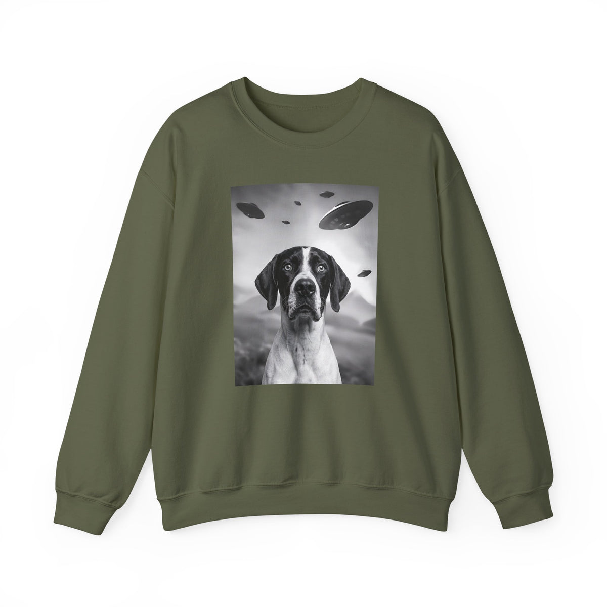 English Pointer UFO Crewneck Sweatshirt