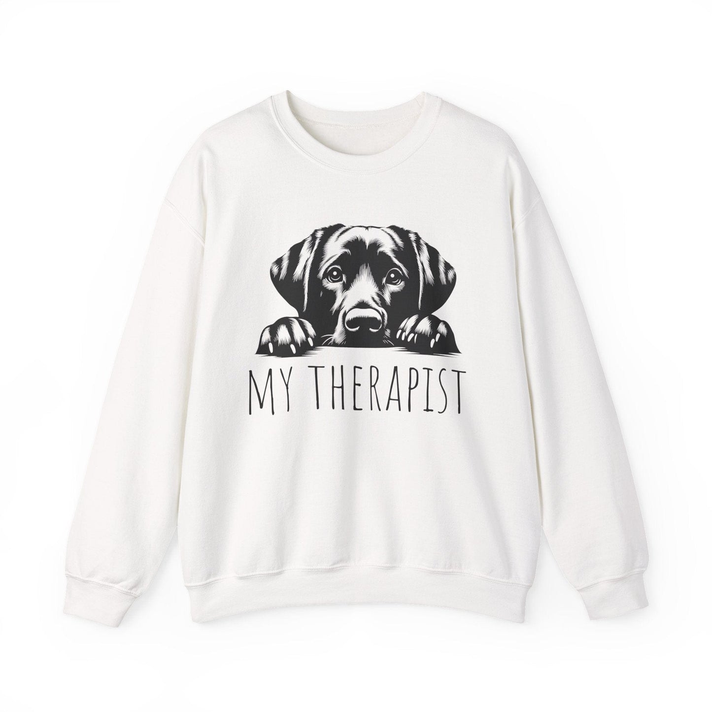 My Therapist Crewneck Sweatshirt White