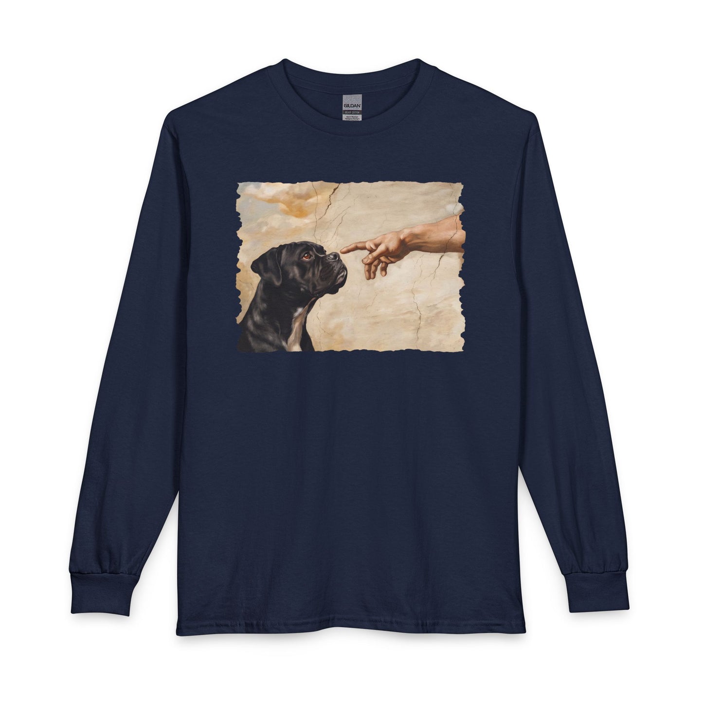 God Creates Black Boxer Long Sleeve