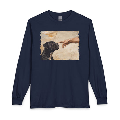 God Creates Black Boxer Long Sleeve