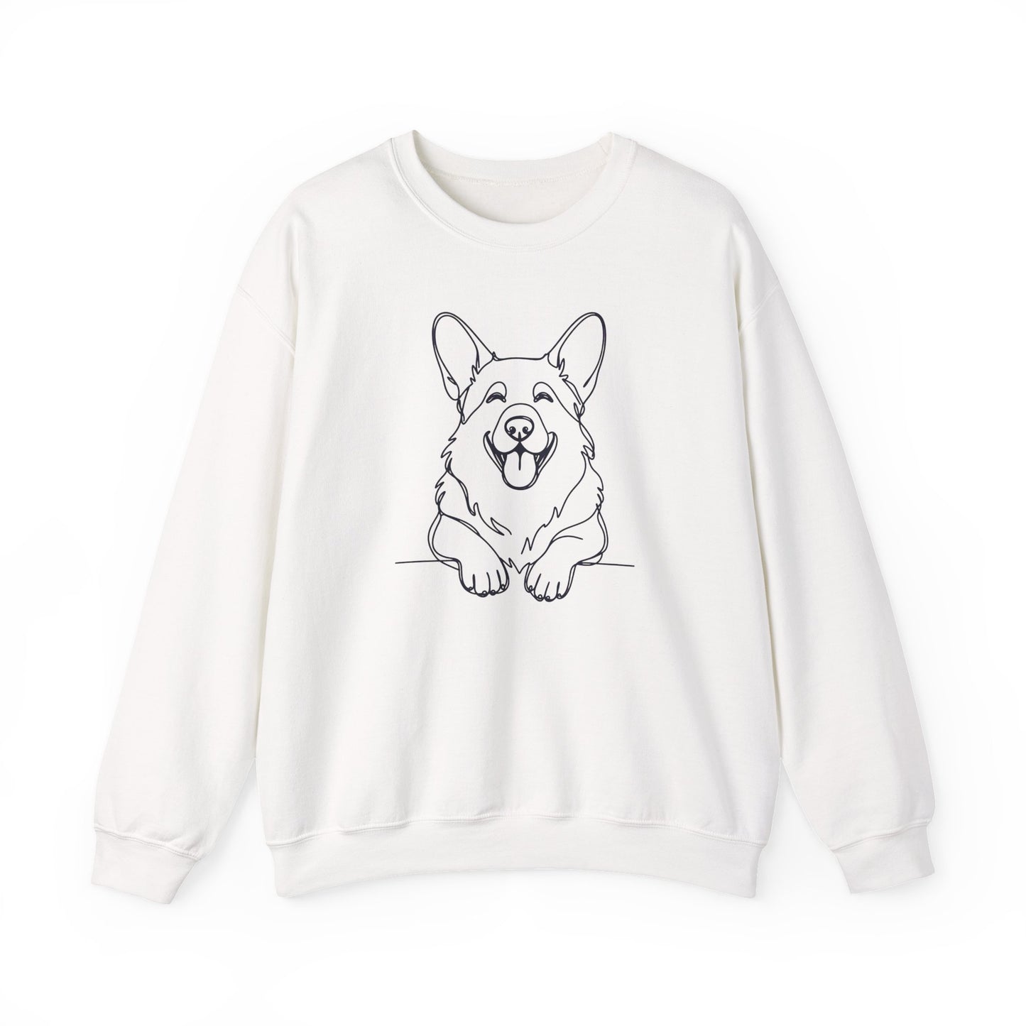 Cardigan Welsh Corgi Lineart Crewneck Sweatshirt