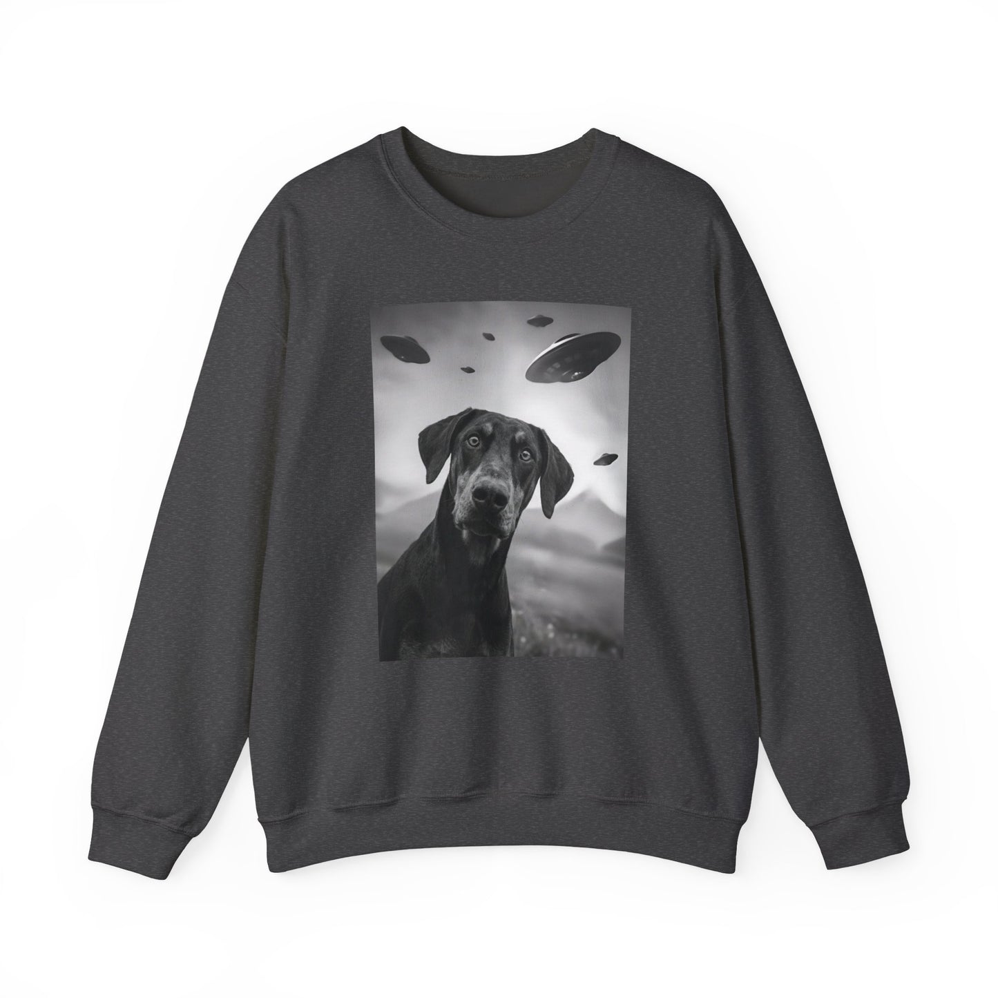 Doberman Pinscher UFO Crewneck Sweatshirt