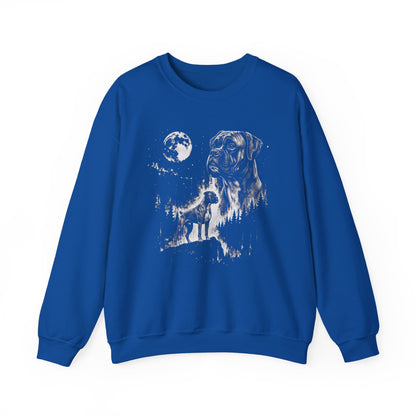 Boxer Moon Crewneck Sweatshirt