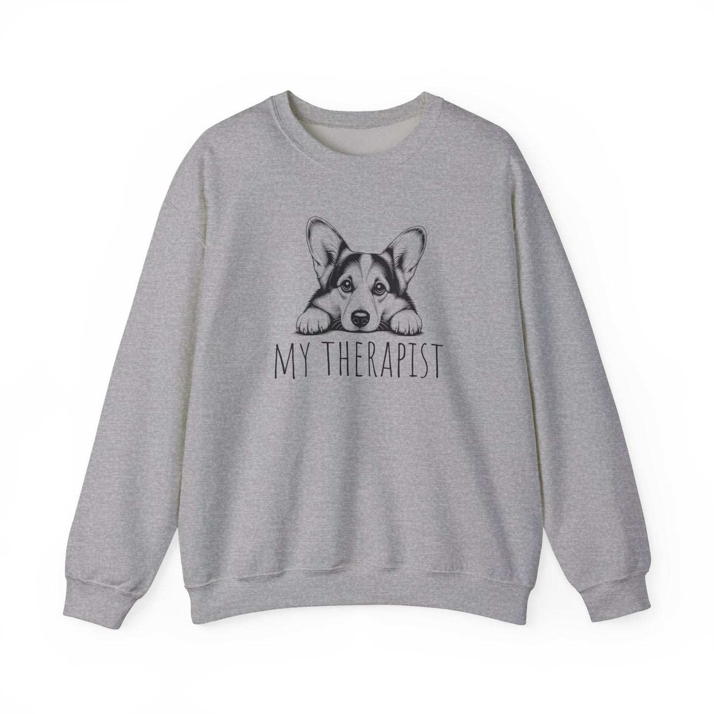 Cardigan Welsh Corgi My Therapist Crewneck Sweatshirt