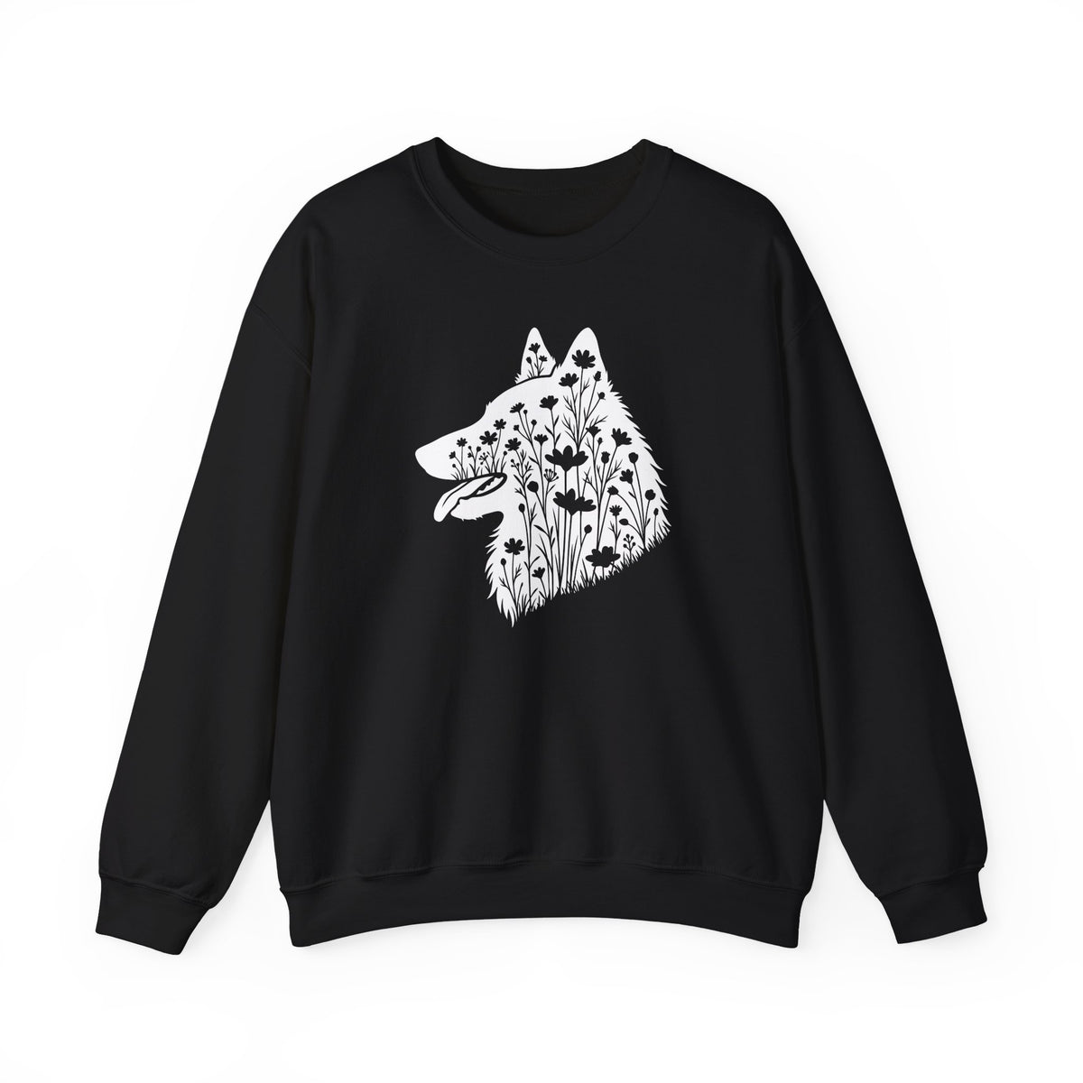 Belgian Tervuren Flowers Crewneck Sweatshirt