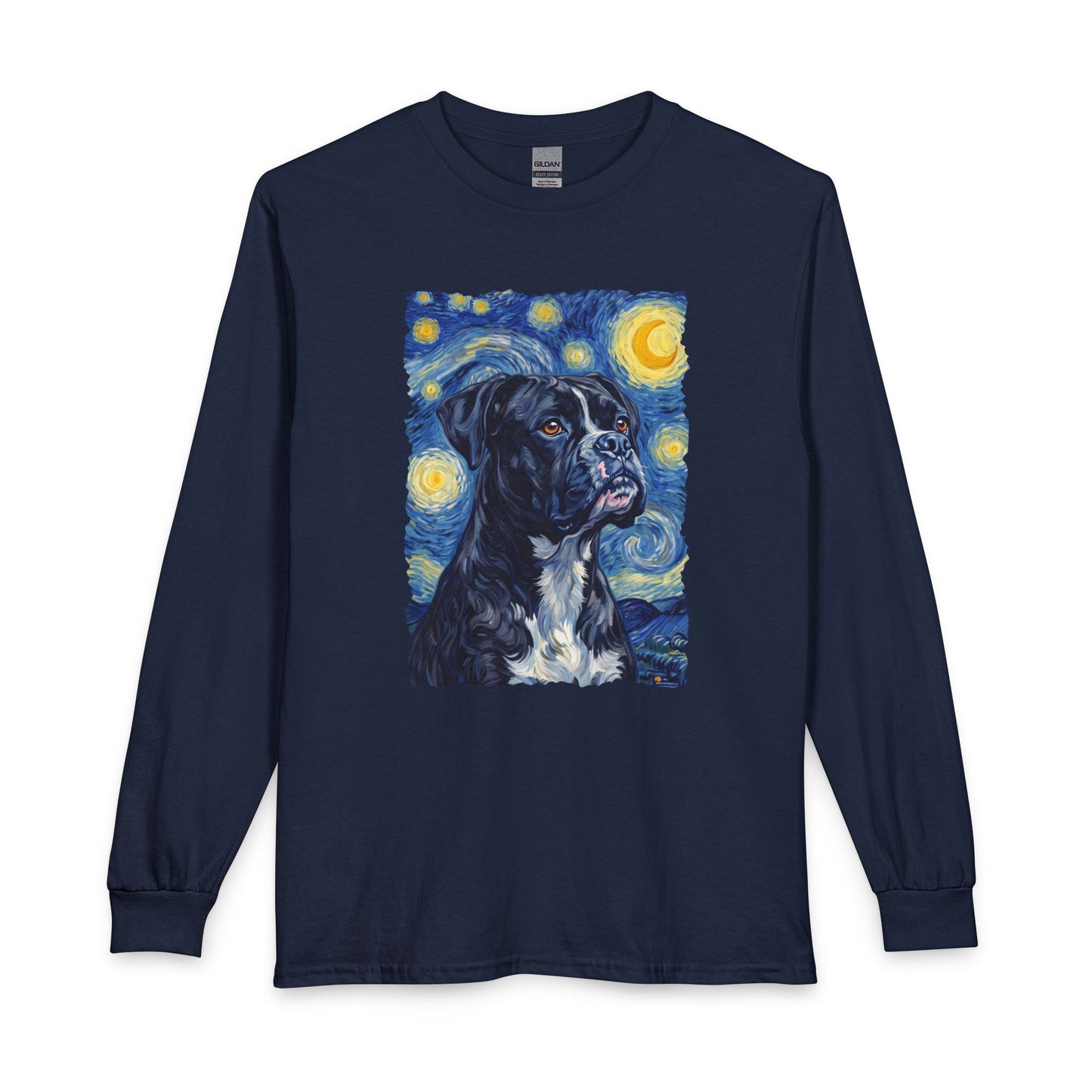 Black Boxer Van Gogh Long Sleeve