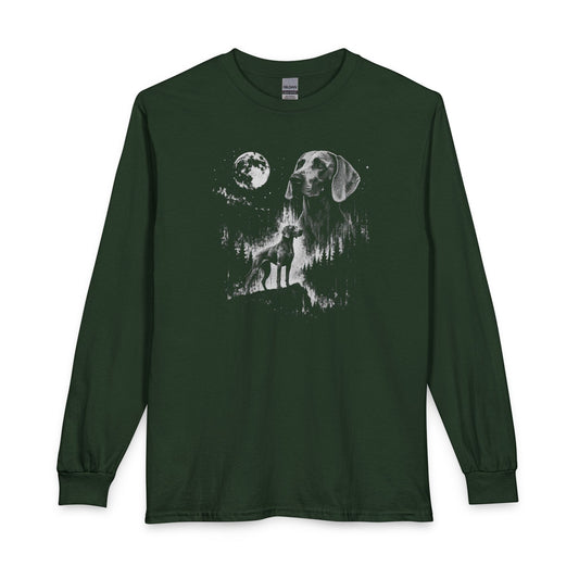 Weimaraner Moon Long Sleeve