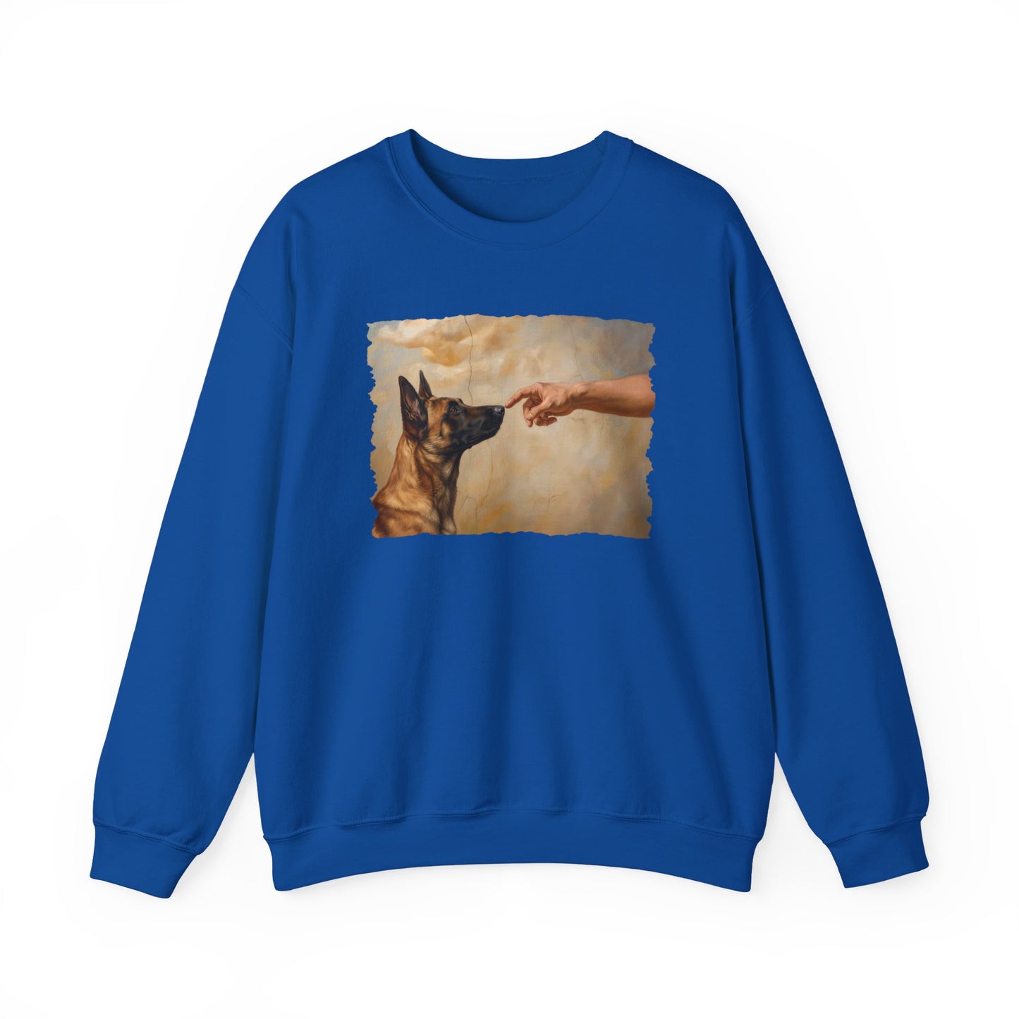 God Creates Belgian Malinois Crewneck Sweatshirt