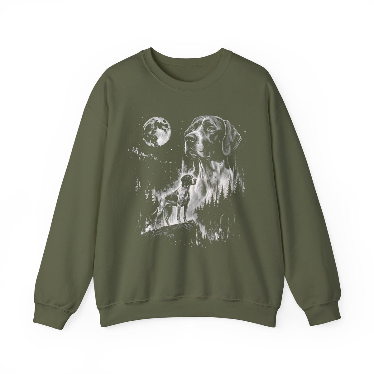 English Pointer Moonlight Crewneck Sweatshirt